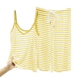 thumbnail image 5 of SROBPTY Womens Pajama Set Print Crew Neck Sleeveless Tops Sleepwear Shorts, 5 of 5
