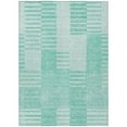 thumbnail image 2 of Addison Rugs Chantille Indoor/Outdoor Transitional Striped Teal Washable Rectangle Rug, 8' x 10', 2 of 6