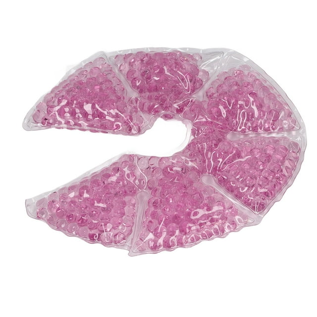 Paquete de gel para senos, diseño con forma de tornillo abierto, compresa fría y caliente, paquete de 2 cubias de tela para lactancia materia