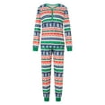 thumbnail image 2 of KelaJuan Christmas Family Pajamas Matching Set Elk Snowflake Print Long Sleeve Tops and Elastic Band Pants Sleepwear, 2 of 7