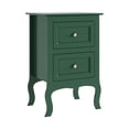 thumbnail image 6 of UBesGoo Nightstand End Table with 2 Drawer, Deep Green Finish, 6 of 8