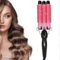 thumbnail image 1 of Hair Curling Tongs, 3 Barrel Hair Curler, Tourmaline Hair Curling Iron with 2 Temperature Class, 1 of 5