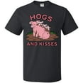 thumbnail image 3 of Inktastic Hogs and Kisses with Cute Pig Family T-Shirt, 3 of 5