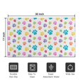 thumbnail image 5 of Pets Paws Print Colorful Door Rugs,Washable Non Slip Door Mats Indoor,Decorative Door Mats,Entry Mat Indoor for Entrance,Bedroom,Kitchen,Bathroom,17"x30", 5 of 6