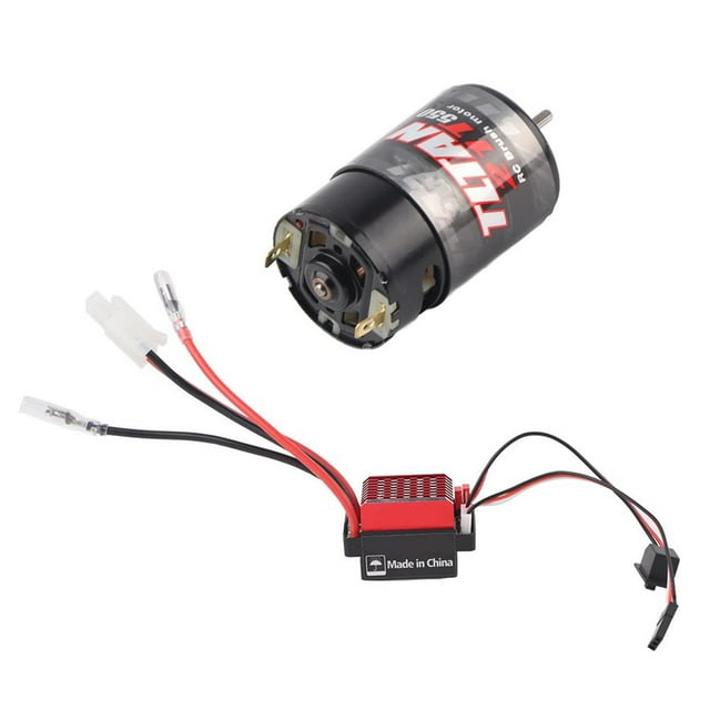 ESC Cepillado, 550 Motor Cepillado 360A Controlador De Velocidad Electrónico Cepillado ESC RC Accesorios Para 1/10 RC Car