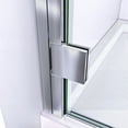 thumbnail image 4 of DreamLine Lumen 34-35 in. W by 72 in. H Semi-Frameless Hinged Shower Door in Chrome, 4 of 5