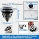 thumbnail image 4 of Filtro De Drenaje De Rebote Para Fregadero, Accesorio De Plomería Para Baño Y Cocina, Componente De Tapón De Filtro Para Fregadero De Lavado De Acero Inoxidable Guardurnaity HA035550-00, 4 of 6