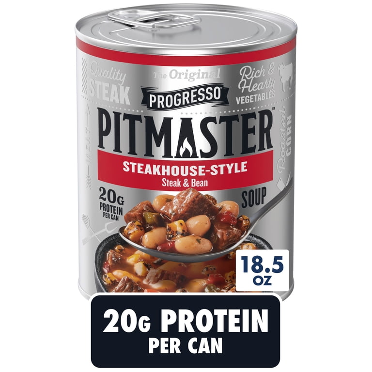 12 pack) Progresso Pitmaster Steakhouse Style Steak and Bean