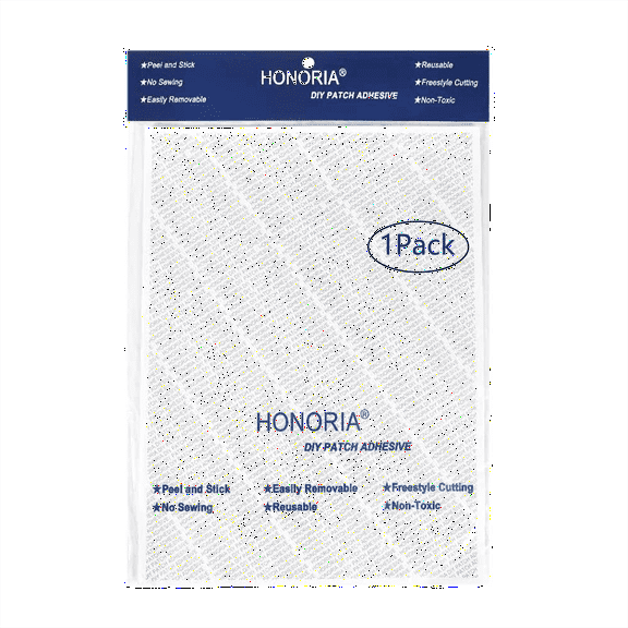 1Pack Badge Patch Magic Adhesive,Cut to Fit Freestyle Double Sided Adhesive for Clothing, Fabric, Scout Badge, Patches - No Sew No Iron