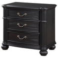 thumbnail image 2 of Celina 3-drawer Nightstand Bedside Table Black, 2 of 5