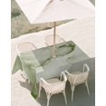 thumbnail image 2 of Outdoor Tablecloth with Umbrella Hole, Marble Sage Green Spillproof Waterproof Outdoor Table Cover, Modern Abstract Ink Painting Luxury Patio Tablecloths for Party Picnic Camping, Rectangle 54"x80", 2 of 9