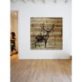 thumbnail image 4 of "Butterfly Antlers" Painting Print on Natural Pine Wood, 4 of 5