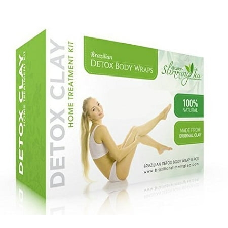 Brazilian Detox Clay Body Wraps [8-Applications] (Best Detox Body Wrap)