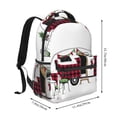 thumbnail image 2 of Fotbe Vintage Buffalo Plaid Christmas Camper Pattern Casual Backpack for School, Travel, and Outdoor Activities - Durable, Lightweight, and Comfortable, 2 of 5