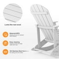 thumbnail image 6 of WINSOON Outdoor Oversized Rocking Chair,Adirondack Rocking Chair Set of 2-White, 6 of 6