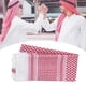 thumbnail image 5 of Turbante árabe Keffiyeh Hombres adultos Musulmanes Masculinos Trajes tradicionales Poliéster Plaid rojo Orar Pa?uelo en la cabeza Ecomeon no, 5 of 6