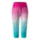 thumbnail image 4 of Gibobby Running Pantalones Deportivos Yoga Leggings moda 3/4 para mujer Leggings estampados cintura alta para mujer Medias atléticas Pantalones cortos entrenamiento yoga（Aqua， L), 4 of 5