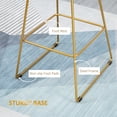 thumbnail image 5 of HOMCOM Metal Wire Bar Stools, Bar Height Barstools, 30" Seat Height, 5 of 9