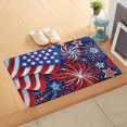 thumbnail image 3 of Patriotic Doormat Independence Day Outdoor Doormats Fireworks Celebrate Out Door Mats for Home Entrance Welcome Home Decorations Prime for Independence Day House Porch Front Door Decoration 16x24In, 3 of 6