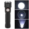 thumbnail image 2 of Linterna con zoom telescópico LED brillante linterna portátil para exteriores carga USB, 2 of 8