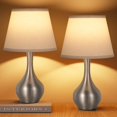 thumbnail image 1 of Conjunto de 2 Lámparas de Mesa Touch Seealle Plata Regulables, 1 of 8
