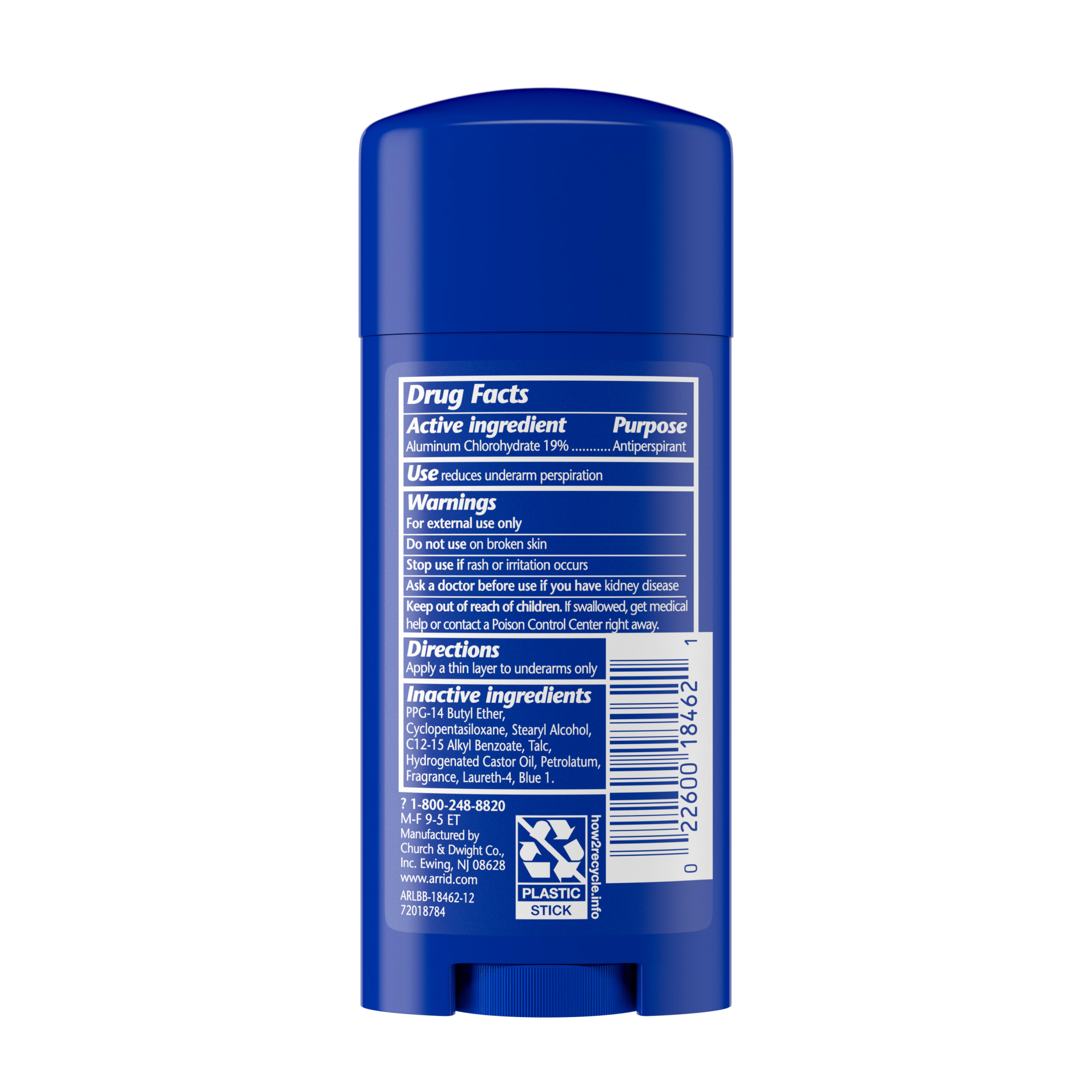 Arrid XX Extra Extra Dry Solid Antiperspirant Deodorant, Ultra Fresh, 2.6 oz. - image 2 of 3