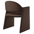 thumbnail image 6 of Side Dining Chair Armchair, Brown, Velvet, Bar Pub Cafe Bistro Dining Kitchen Hospitality Restaurant, Modern Contemporary, HB37560, 6 of 9