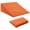 Burnt Orange, variant on Burgundy Bed Wedge Pillow Cover with Zipper, Storage Side Pocket, Durable Pillowcase Protector, 26" L x 25" W x 7.5" H (Pillow Not Included)