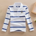 thumbnail image 2 of Agkizg Boys Tops,Toddler Boys Fall Clothing,Kids Long Sleeve T-shirts Striped Print Casual Athletic Tops Versatile Fall and Winter Tees, 2 of 4