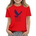 thumbnail image 3 of Afuyipoi Independence Day Kids T-Shirt July 5th Patriotic Graphic Tee Summer Shirt Print Youth Holiday Celebration Apparel Red Size 13-14 Years, 3 of 6