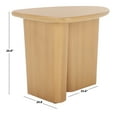 thumbnail image 3 of SAFAVIEH Alala Modern Style Natural Wood End Table (25.6 in. W x 20.8 in. D x 20.8 in. H), 3 of 10
