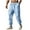 Light Blue, variant on Wyobmus Mens Cargo Linen Pants Comfy Loose Fit Elastic Waist Lightweight Drawstring Solid Casual Athletic Pants With Pockets S-3X Black
