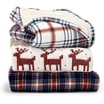 thumbnail image 5 of Eddie Bauer | Smart Heated Electric Throw Blanket - Reversible Sherpa - Hands Free Control - Wi-Fi Only (2.4GHz) - Compatible with Alexa, Google, iOS, Android - Plaid Blue, 5 of 5