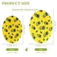 thumbnail image 2 of 3 Packs of Wood Pulp Cotton Dishwashing Sponge 3.54x2.56 Inch Dishwashing Sponge Household Cleaning Sponge Kitchen Utensils Clean Use Yellow Pineapple Seamless, 2 of 7