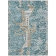 thumbnail image 2 of Addison Rugs Chantille Indoor/Outdoor Transitional Animal Teal Machine Washable Rectangle Rug, 9' x 12', 2 of 10