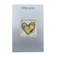 thumbnail image 1 of Chendee 3D For Crystal Heart Decor Cute A Little Pocket Heart Hug Keepsake Birthday,Color Miss You, 1 of 9