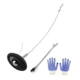 thumbnail image 1 of Sidewall Slug Set de Parcheo de Neumáticos Kit Portátil Herramienta Eficiente Reparación Rápida Metal Adecuado para Vehículos Recreativos Campamentos Carretera Negro, 1 of 7