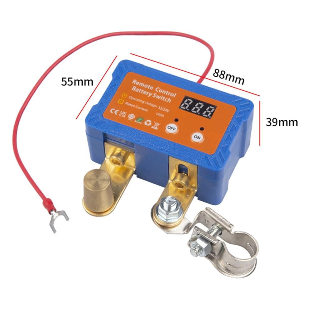 Remote Battery Disconnect Switch 12V/24V 140A Automatic Power Shut Off Switch