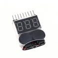 thumbnail image 1 of 1-8S Probador de batería Lipo Zumbador Alarma Alarma de advertencia Zumbador Portátil RC Lipo Batería Alarma Comprobador RC Repuestos Módulo ajustable CUTICAT Alarma de zumbador de bajo voltaje, 1 of 7