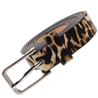 Womens Leopard Print Belt for Jeans PU Leather Belt with  display picture 1