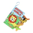 thumbnail image 2 of Libro de tela de dibujos animados Animal Tails Baby Bath Book para niños y niñas (jungla) Likrtyny libre de BPA, 2 of 7