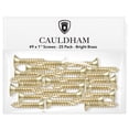 thumbnail image 2 of Cauldham Bright Brass Wood Screws #9 x 1 Inch for Door Hinges - 25 pack, 2 of 7