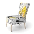 thumbnail image 2 of Designart "Black and White Artistic" Upholstered Cabin & Lodge Accent Chair and Arm Chair, 2 of 5