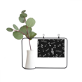 thumbnail image 1 of White Music Lyrics And Notes Black Metal Picture Frame Cerac Vase Decor, 1 of 3