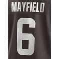 thumbnail image 4 of Camisetas de fútbol de la famosa marca Cleveland con bordados personalizados para hombres, mujeres y jóvenes #24 CHUBB #95 GARRETT #6 MAYFIELD, 4 of 4