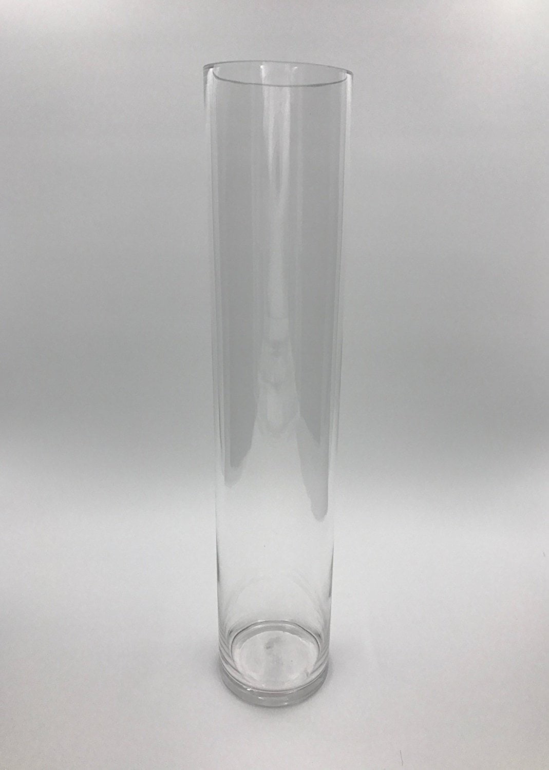 Craft and Party Clear Cylinder 20"H x 4" D Flower Glass Vases Set of 6 Pcs