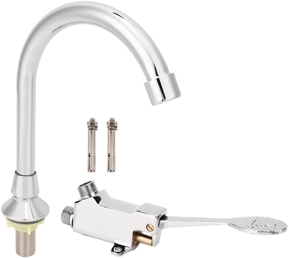 Foot Pedal Faucet Bathroom Sink Faucet Set Medical Laboratory Foot