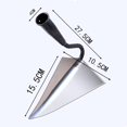 thumbnail image 3 of DOLITY Digging Hoe Head Gardening Hoe Head Rake Tiller Soil Tools Sharp Hand Tools Farm 15.5cmx10.5cm, 3 of 5