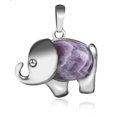 thumbnail image 2 of Energy Cute Elephant Pendants for Child Jewelry Chakra Natural Gem Stone, 2 of 6