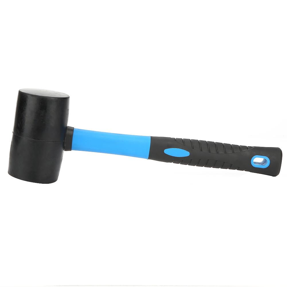 LYUMO Double Side Soft and Hardness Blue Black Rubber Hammer Installing Tool, Rubber Hammer